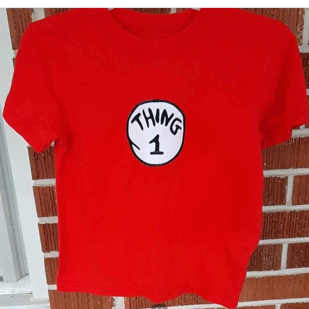 Garanimals Dr Seuss Thing 1 shirt unisex kids size 5T, fits like 4T